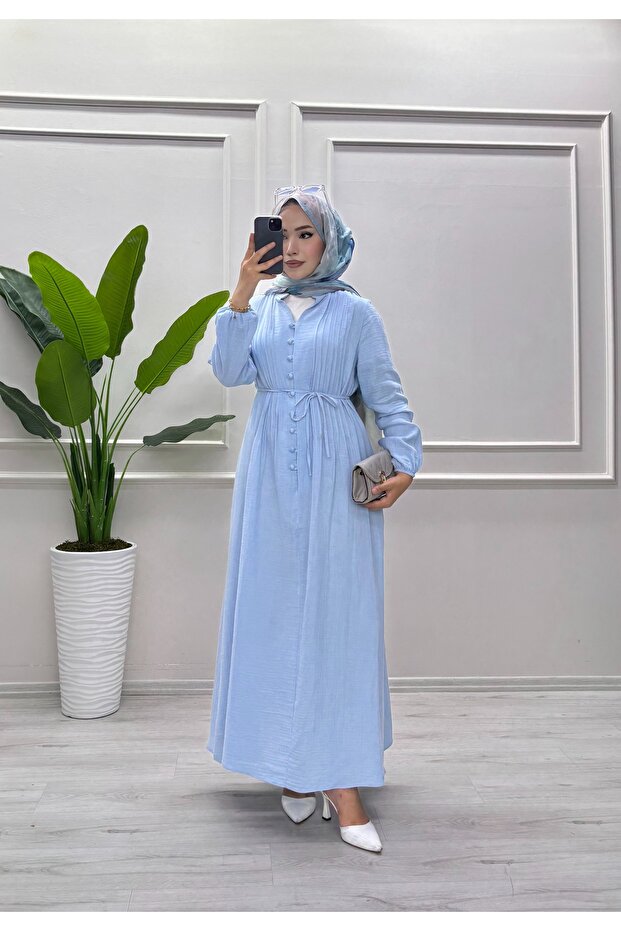 MÜSLİN KUMAŞ ELBİSE - 2