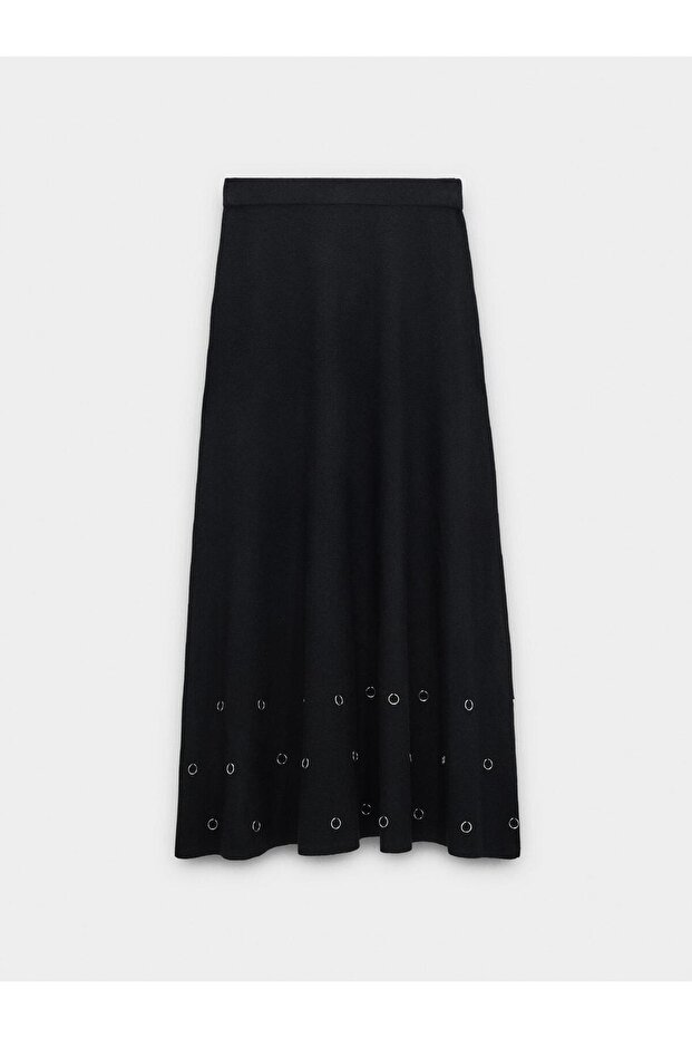 Delikli Örme Etek - 4