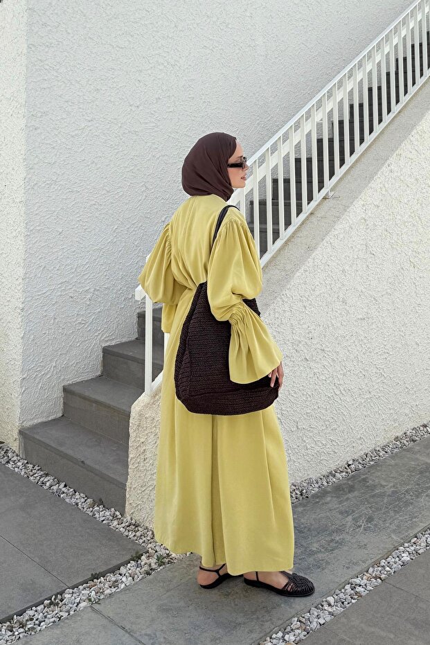 Belinda Elbise Sarı - 1