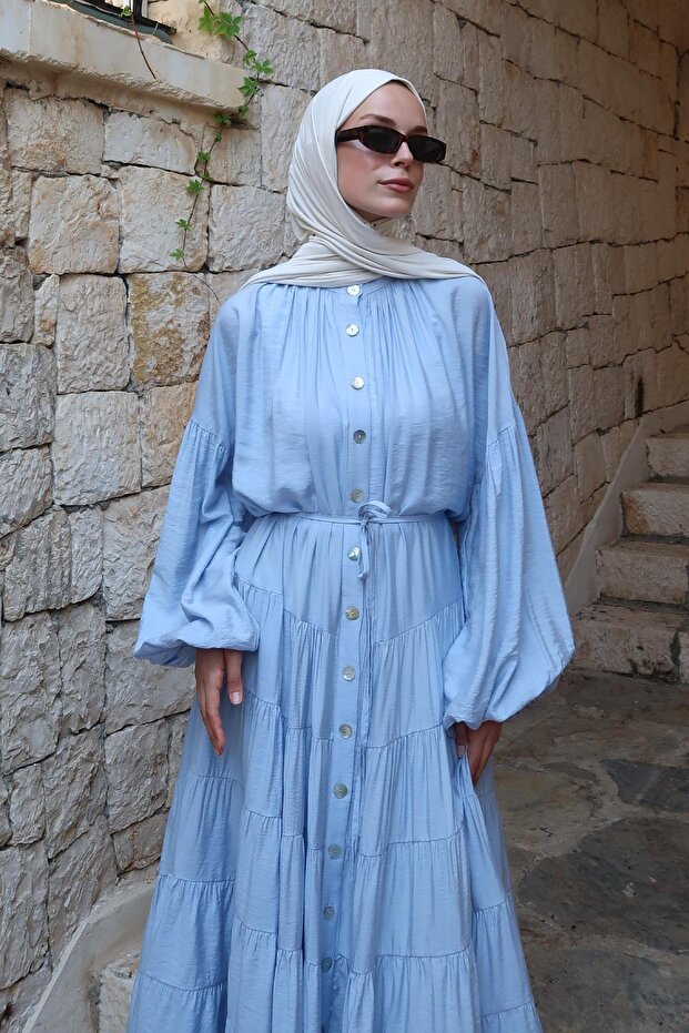 Daisy Elbise Mavi - 4