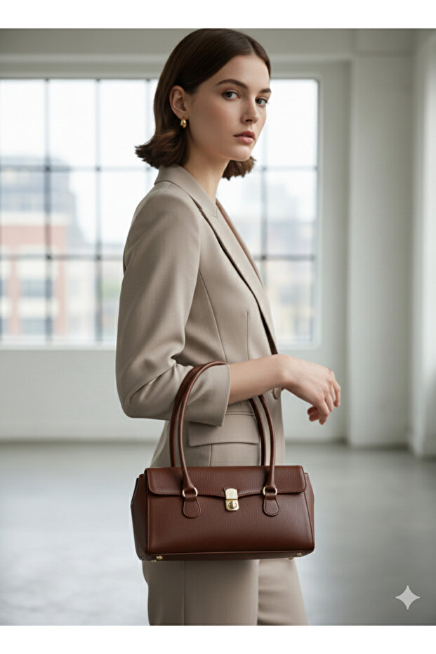 Çift Kulplu Baget Çanta - 1