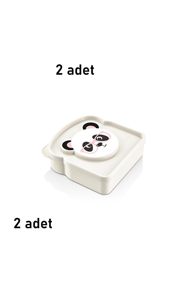 Qlux 2 Pieces Lunch Box Toast Sandwich Snack Storage Carry Container School Camping Picnic L-00406
