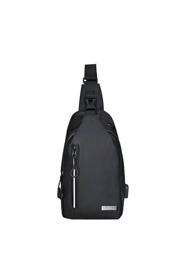 LB 525 Crossbody Bag - Anti-Theft Chest Shoulder Bag, Water-Resistant, 4 Compartments