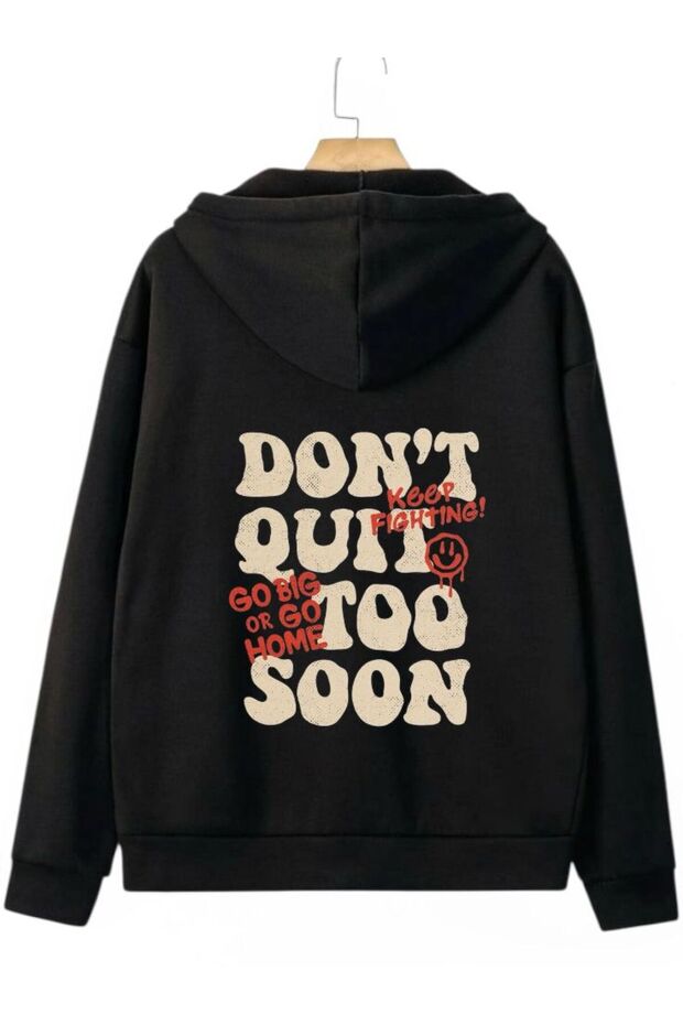 New Season Digital Printed 3 Thread Cotton Hooded Sweatshirt
