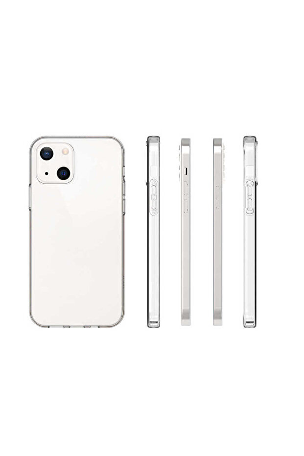 حافظة سيليكون فائقة متوافقة مع آيفون 15 - عديمة اللون - 6