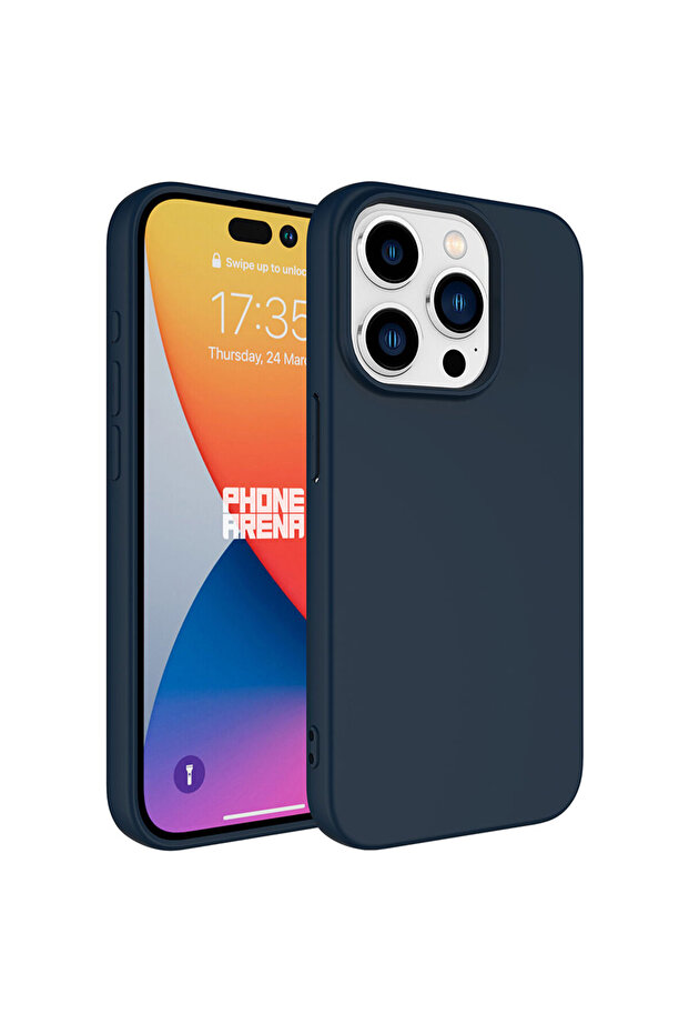 حافظة متوافقة مع هاتف iPhone 15 Pro من SAFA LSR - أزرق داكن - 1