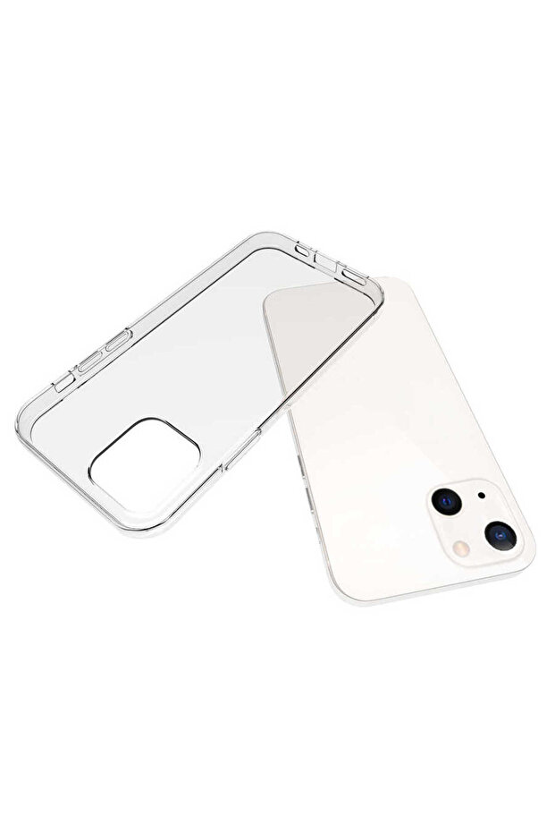 حافظة سيليكون فائقة متوافقة مع آيفون 15 - عديمة اللون - 4