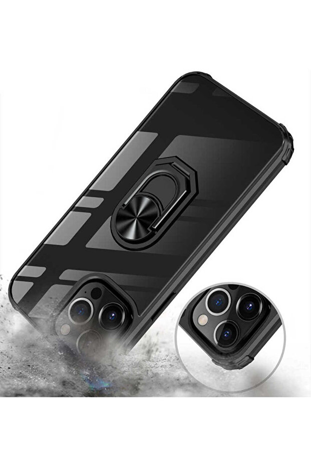 حافظة متوافقة مع هاتف iPhone 13 Pro Max من SAFA - باللون الأحمر - 5