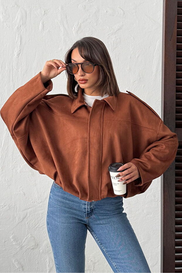 Scuba Suede Coat - Tan | F2017