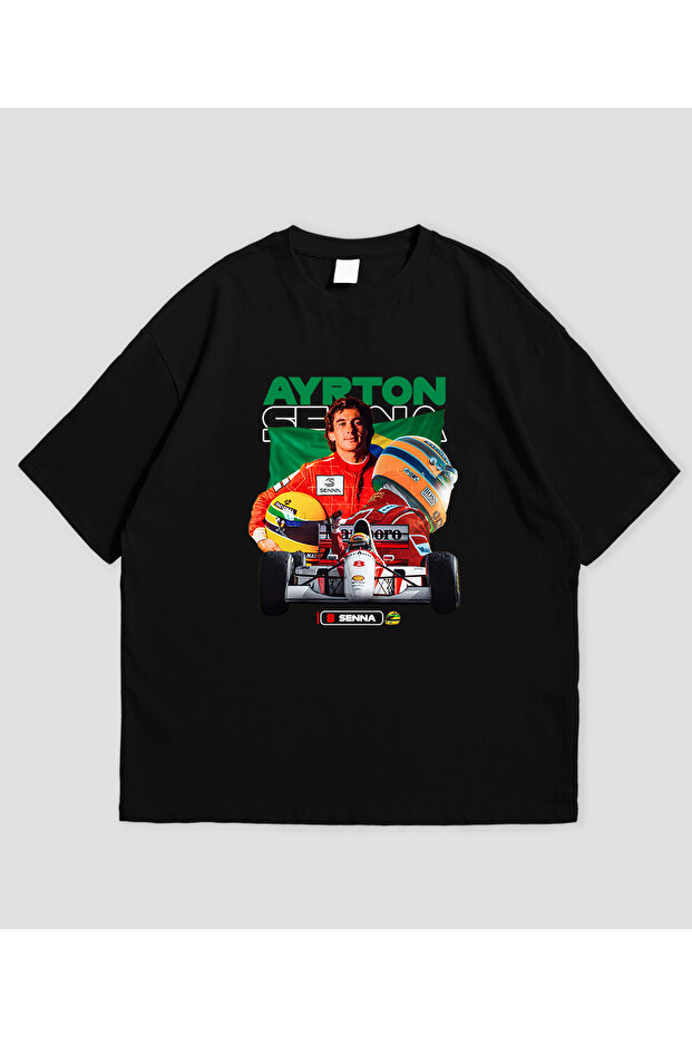 Ayrton Senna Formula Printed Oversized Unisex T-Shirt