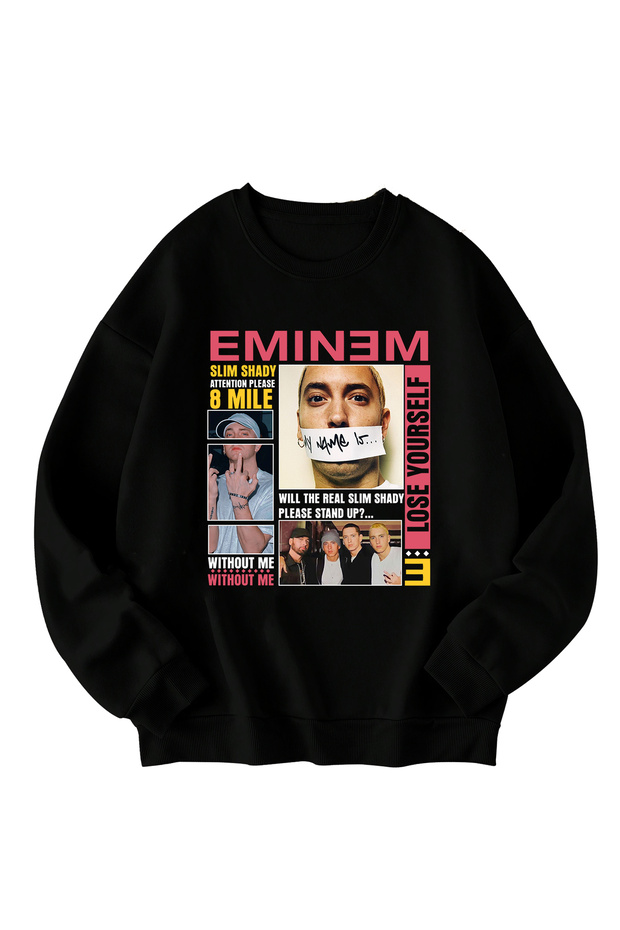 Eminem Printed Oversized Unisex Sweatshirt