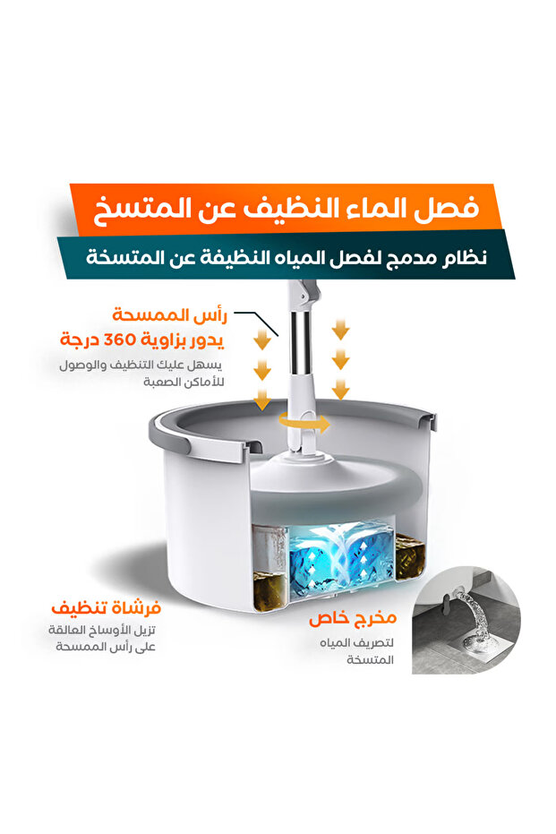 ممسحة الأرضيات الذكية من باستيك - 2