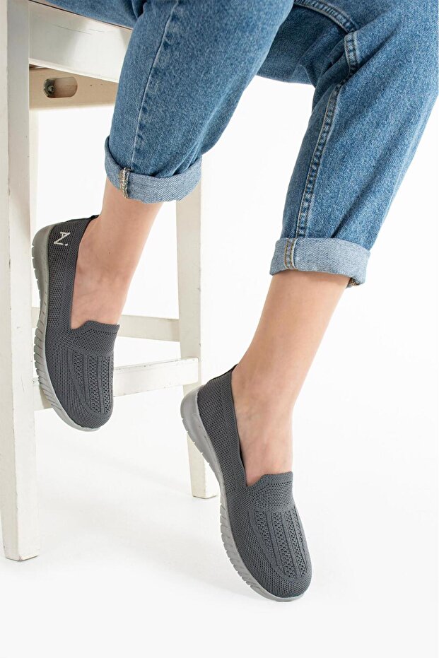 Women's Knitwear Lightweight Slip-On Breathable Knitted Ballerinas Daily Comfortable Use