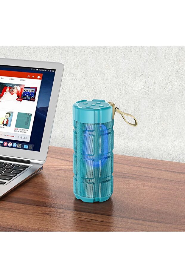 مكبر صوت HC7 لاسلكي حقيقي مزود بإضاءة LED وامضة - 1