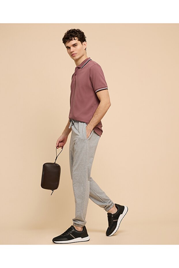 Solid Joggers With Drawstring Waist - 2