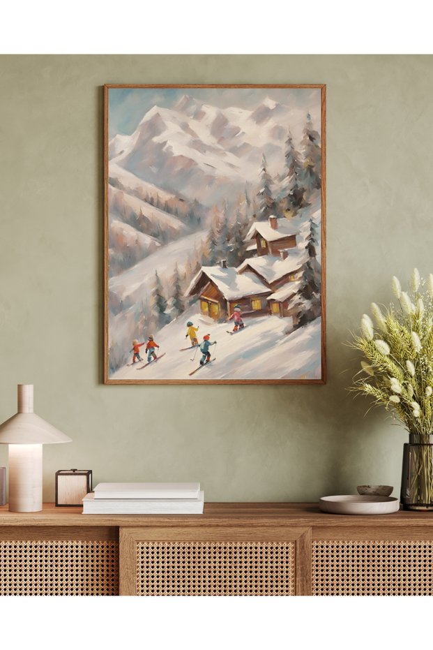 One Piece Living Room Office Decor Painting Winter Themed Painting Vrynt