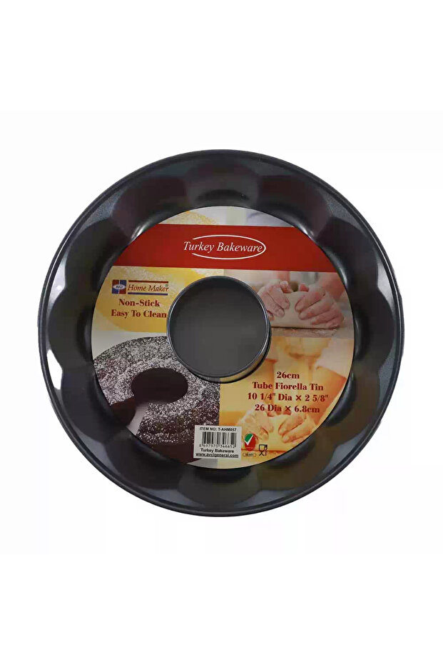 AVCI Non-Stick Easy to Clean Round Shape-Tube Fiorella Tin Pan-26cm
