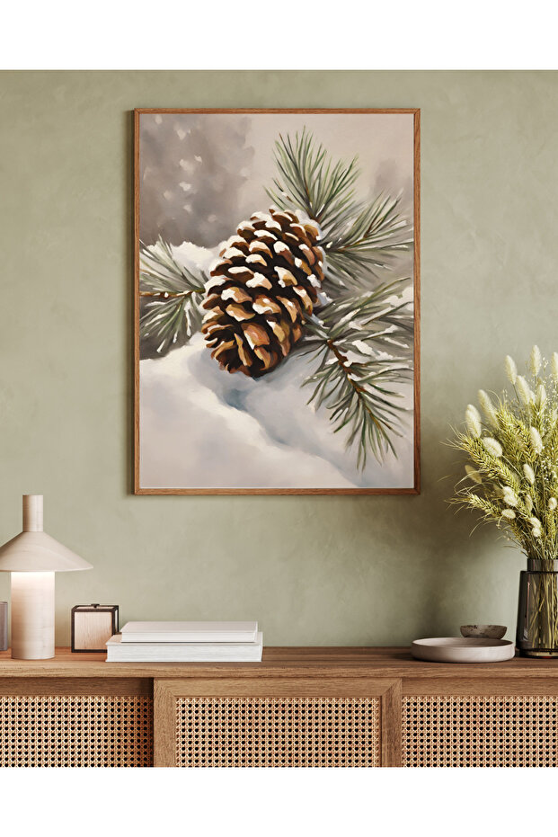 One Piece Living Room Office Decor Painting Winter Themed