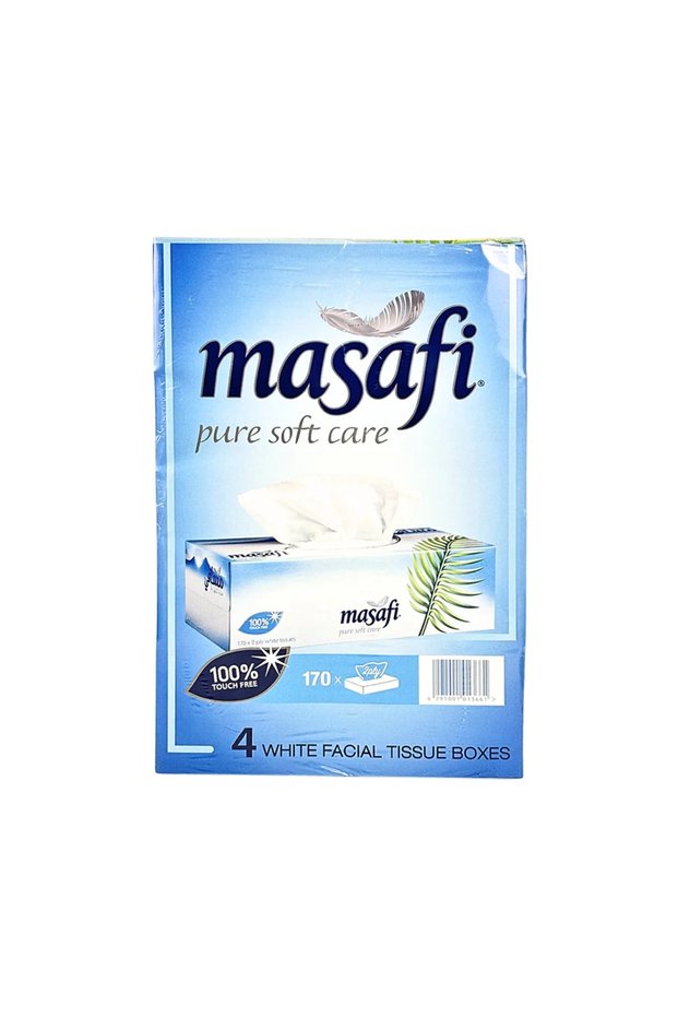 Pure Soft White Facial Tissue Paper 170 sheets X 2ply Skin Care Facial Tissue- 4pcs