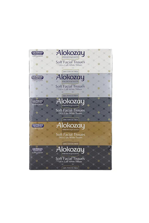 Soft Facial Tissue 130X2 Ply White Tissue- 5pcs