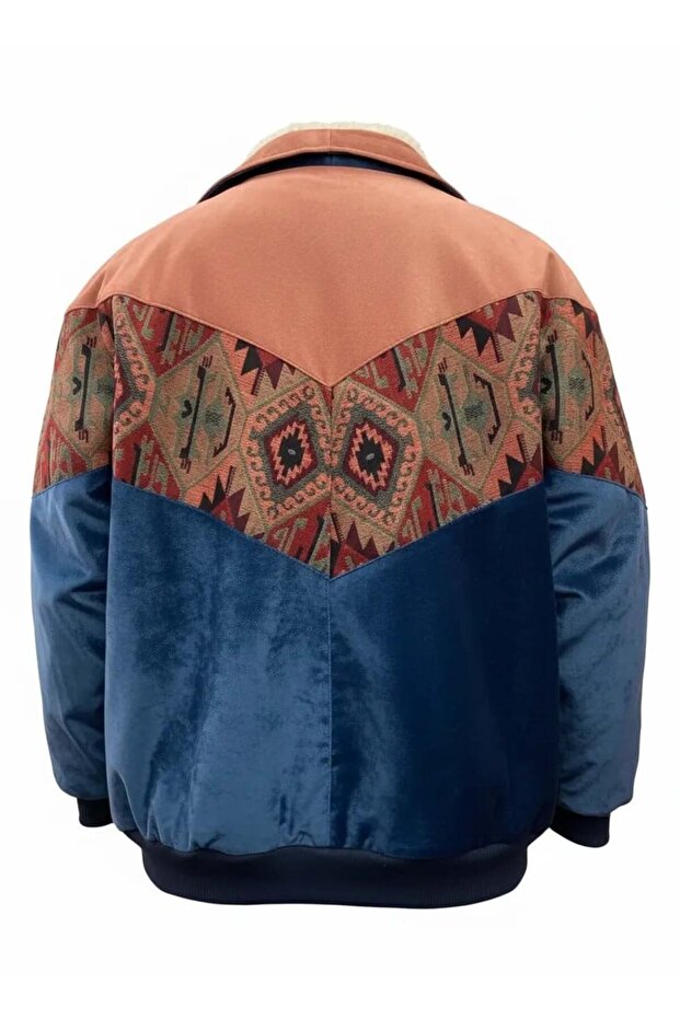 (7674) 2XLarge / 3XLarge سترة متوافقة مع نمط Aztec قصة فضفاضة للجنسين - 3