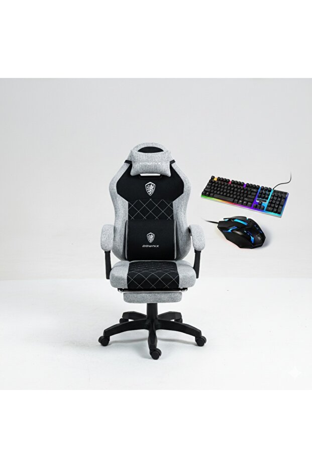 طقم كرسي ألعاب متكامل مع لوحة مفاتيح RGB وفأرة ألعاب | طقم كرسي ألعاب مريح وقابل للتعديل