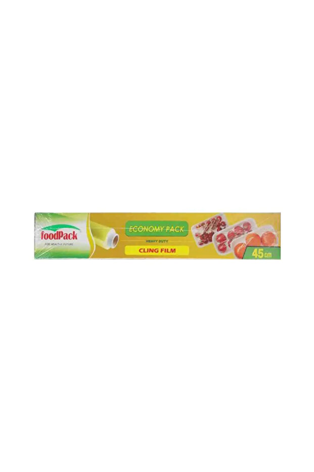 Heavy Duty Cling Film Food Wrap Roll for Fresh Storage- 45cm