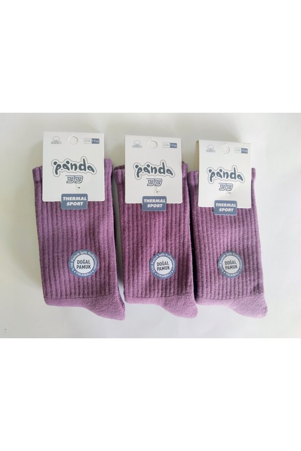 Unisex Natural Cotton Thermal 9-10 Year Old Children's Socks/3-Pack/Washable Children's Socks