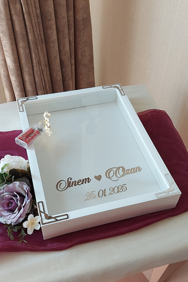 إطار صور LED بتصميم عميق على شكل صندوق ورد مقاس 30×40 سم! إطار المرآة!