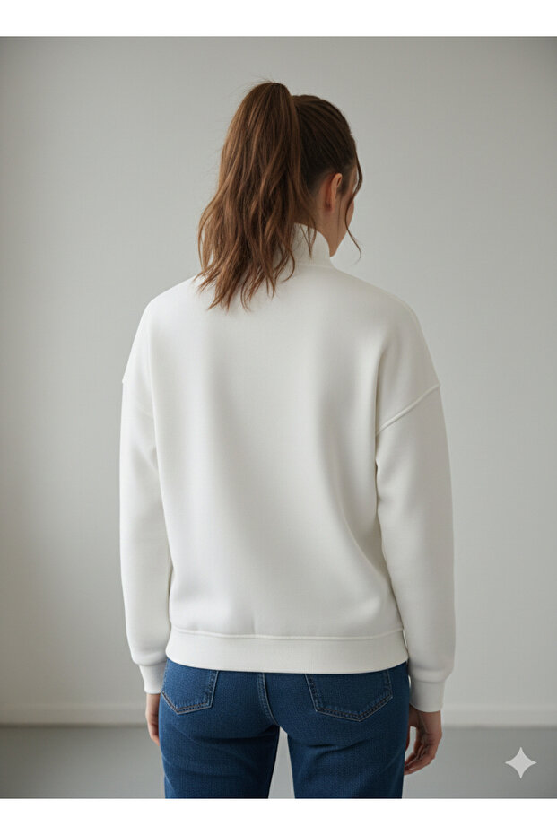 HELLY fermuarlı yaka baskılı swet - 3