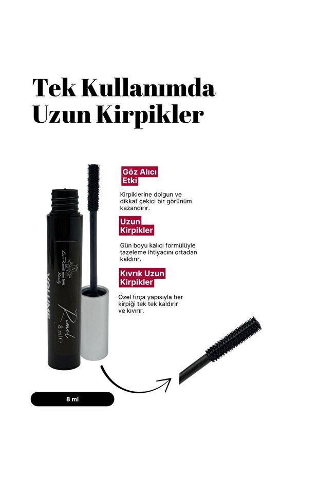 maskara waterproof 8 ml - 2