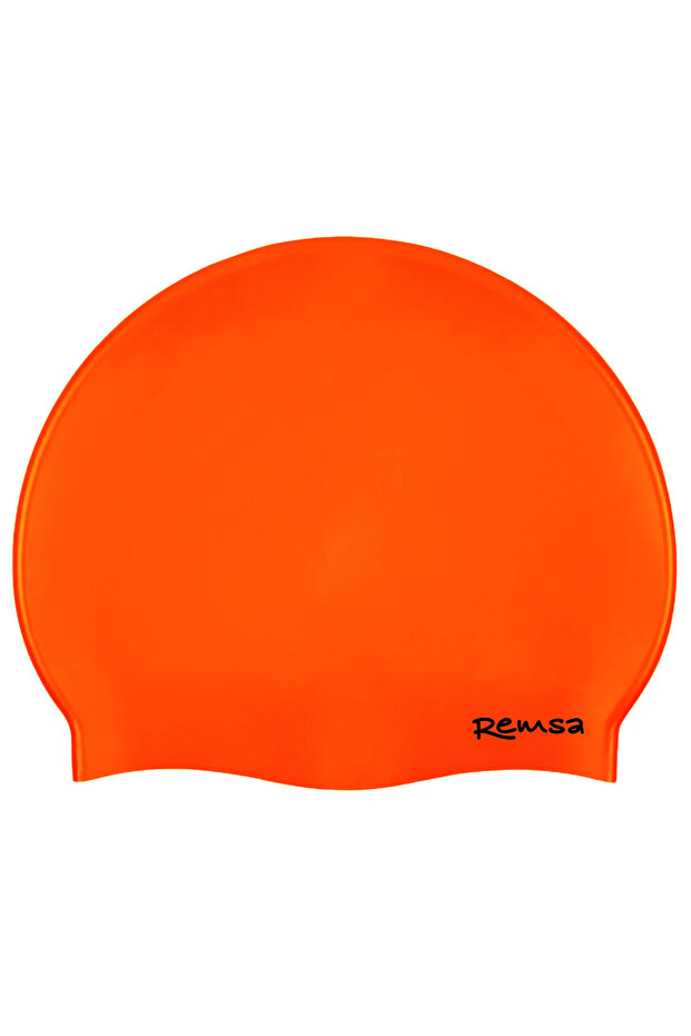 Remsa Silicone Pool Sea Swimming Cap Rsb-01 Neon Orange