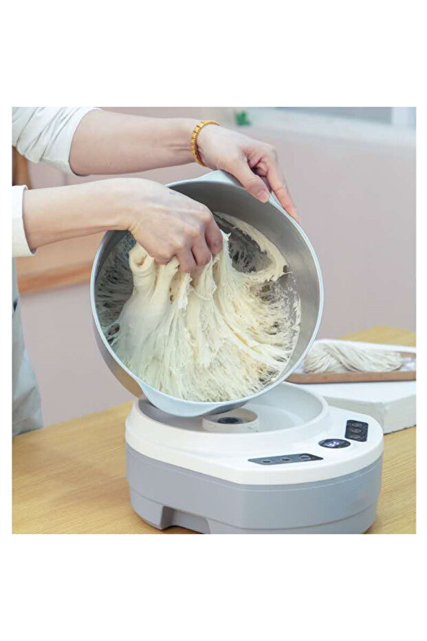 مجموعة خلاط عجين مع وظيفة تخمير، سعة كبيرة 7 لتر - 4