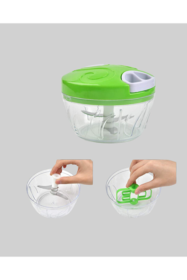 Manual Food Chopper Drawstring Quick Practical Vegetable Chopper - 3