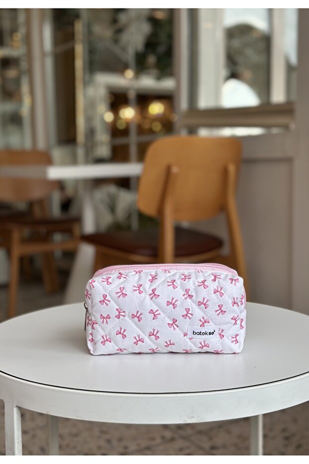 حقيبة أقلام صغيرة منقوشة بشريط - 2