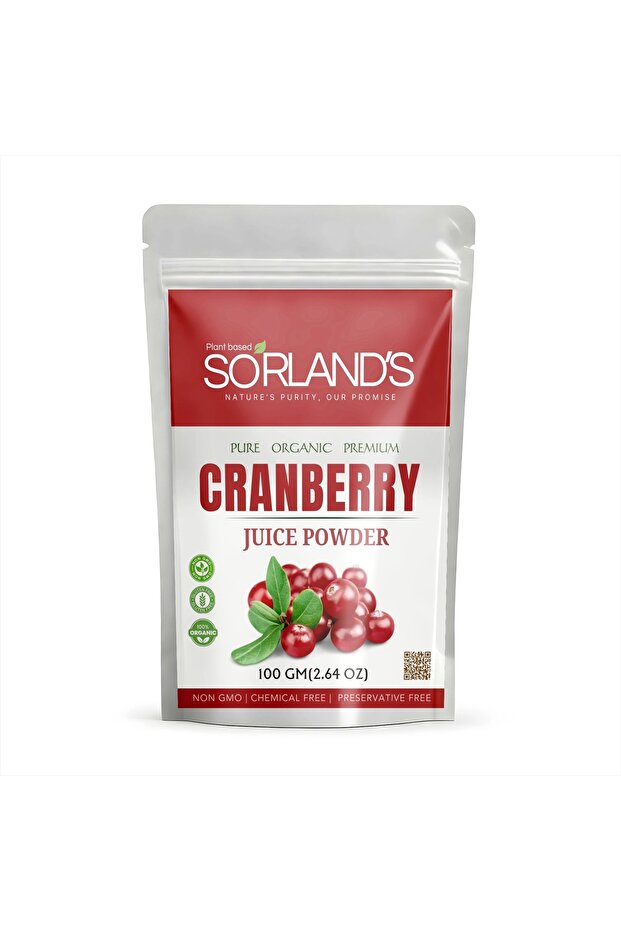 Organic Cranberry Powder – 100 g | Whole Berry Juice | Non-GMO