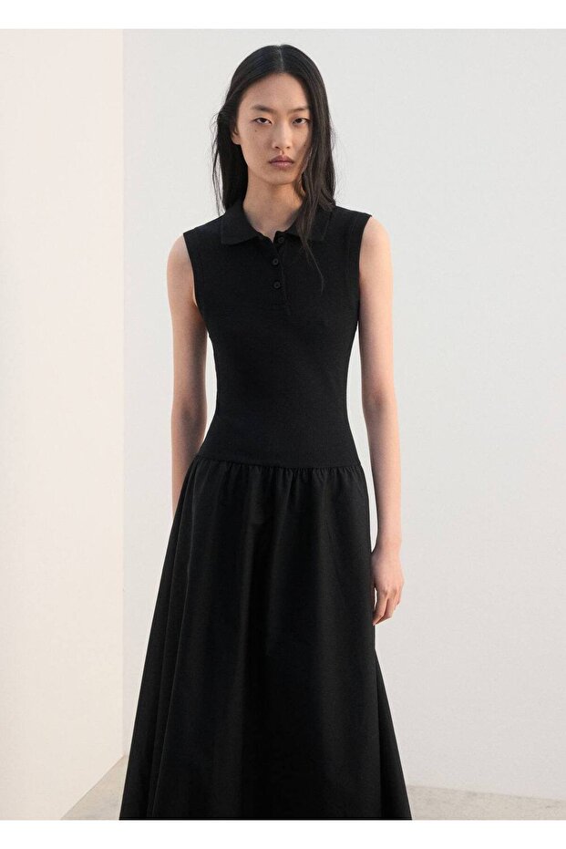 Polo yaka elbise - 1