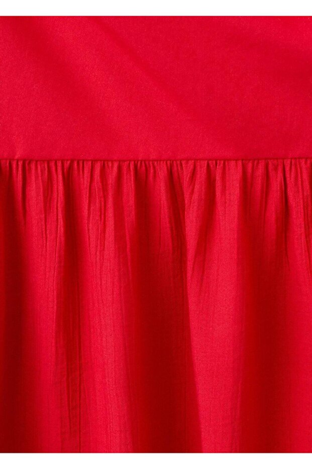 Asimetrik pileli elbise - 8