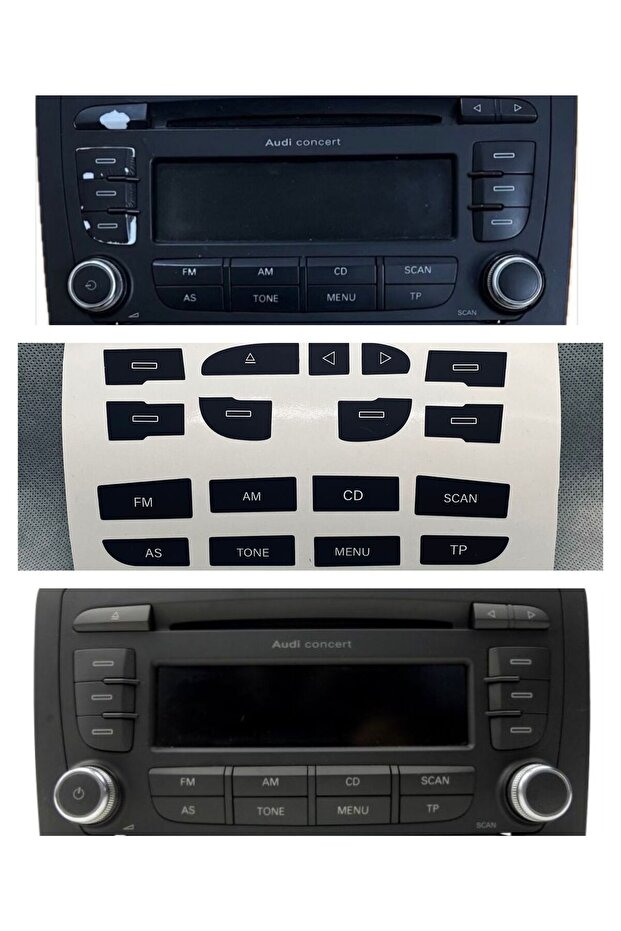 A3 S3 8P Compatible Radio Tape Recorder Sticker Repair Kit