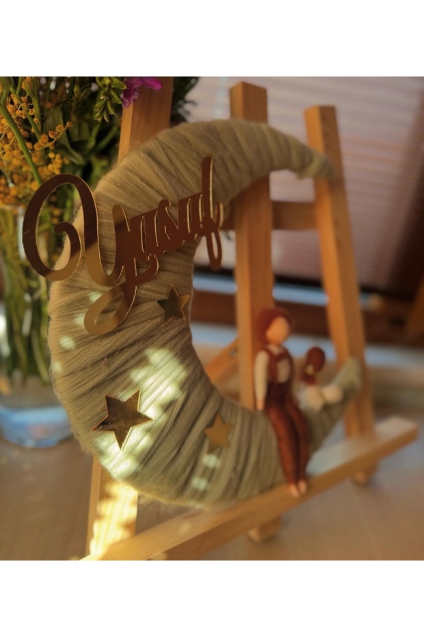 Ay bebek kapı süsü, keçe bebek, kapı süsü - 2