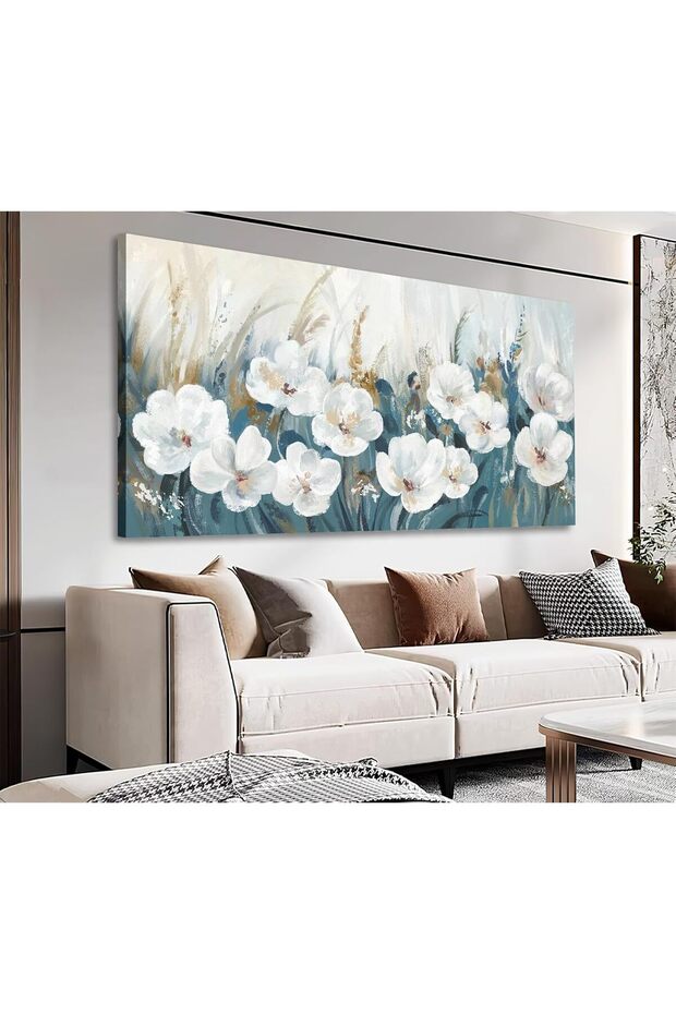 Vintage-Style Minimalist Canvas Artwork 50x100cm – Personalized Framed Decor