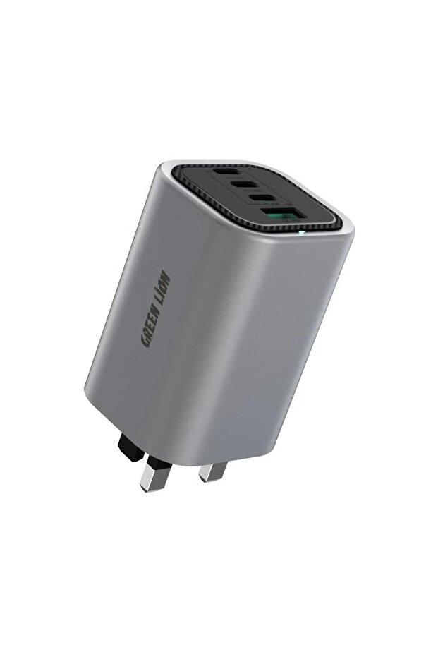 Premium 100W GaN UK Plug Wall Charger, 4-Port PD & QC with C-to-C Cable