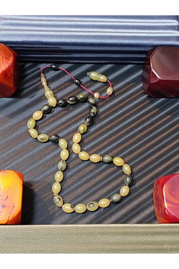 Fire Amber Tesbi̇h (Prayer Beads) Made by Master Mukhameed Tacir