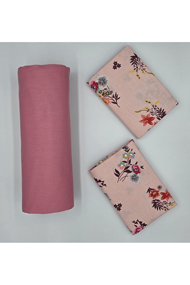 100% Organic Cotton Fabric Elastic Fitted Sheet+ Pillowcase***Corner Depth 28-30 Cm*** ew Season///