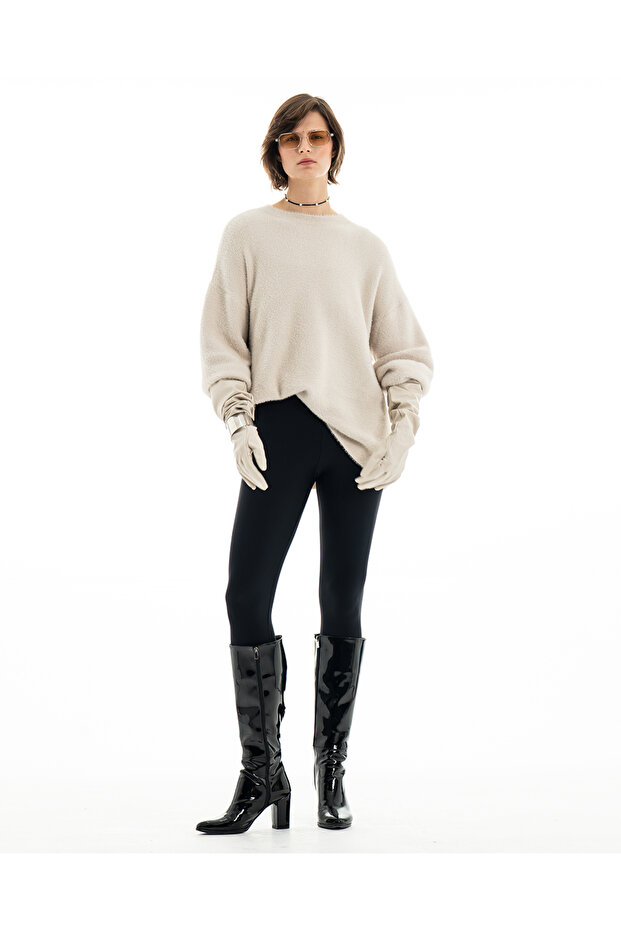 Nune % 100 Deri Uzun Eldiven - 4