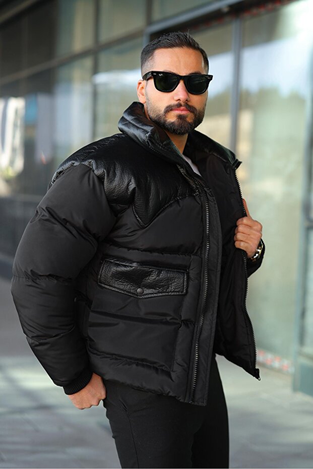 Men's Designed Winter Puffer Coat - 2
