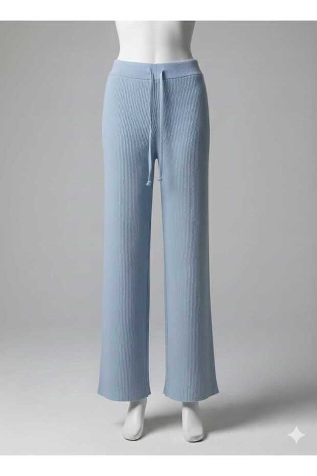 Triko pantolon bağcıklı - 1