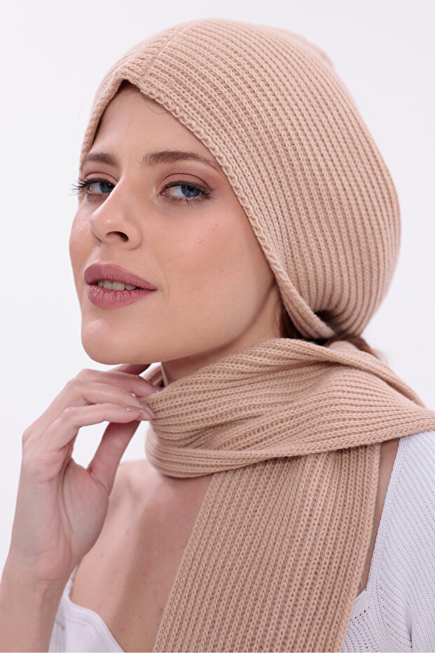 Women's Balaclava Hooded Soft Scarf Shawl Winter