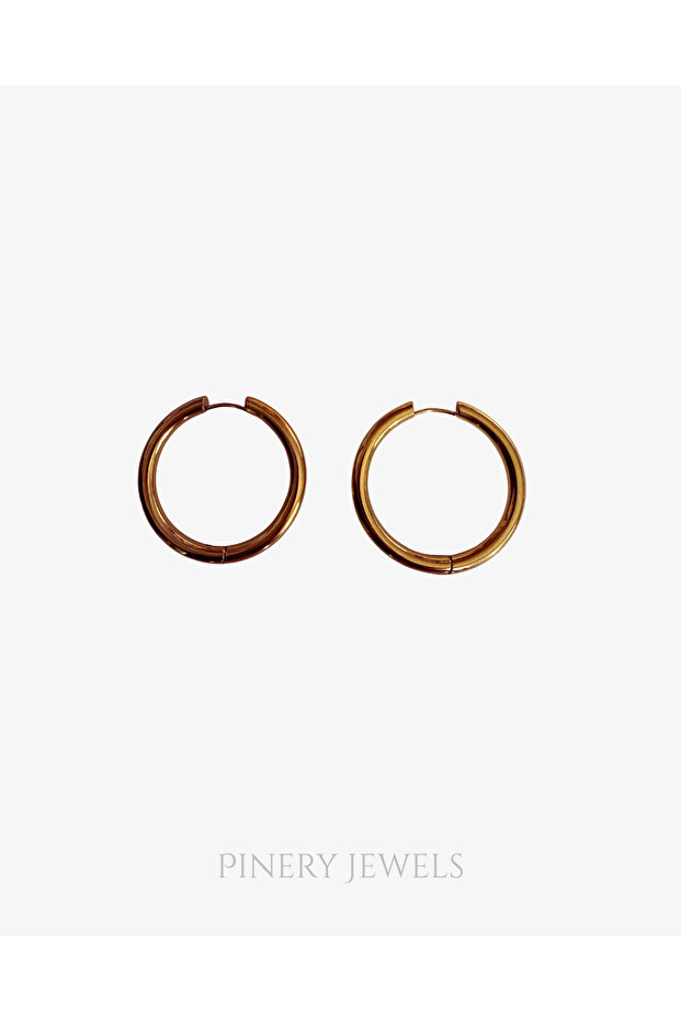 C Hoop Stainless Steel Earrings Pair
