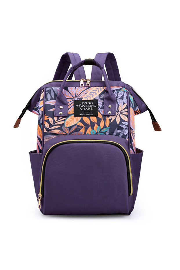 Waterproof Diaper Bag Backpack for Moms — Large Capacity with Bottle Holder & Stroller Straps